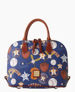 MLB Astros Zip Zip Satchel
