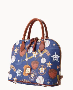 MLB Astros Zip Zip Satchel