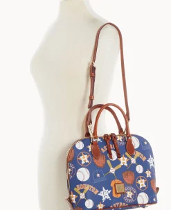MLB Astros Zip Zip Satchel