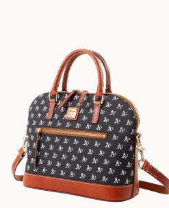 MLB Athletics Domed Zip Satchel