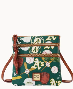 MLB Athletics N S Triple Zip Crossbody