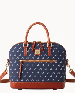 MLB Braves Domed Zip Satchel