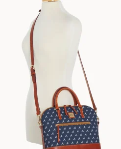 MLB Braves Domed Zip Satchel