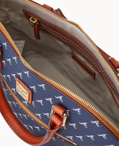 MLB Braves Domed Zip Satchel