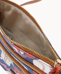 MLB Braves N S Triple Zip Crossbody