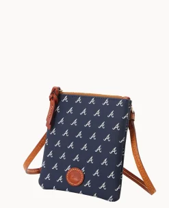 MLB Braves Small North South Top Zip Crossbody