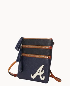 MLB Braves Triple Zip Crossbody