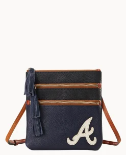 MLB Braves Triple Zip Crossbody