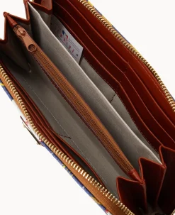 MLB Brewers Large Zip Around Wristlet