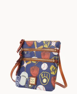 MLB Brewers N S Triple Zip Crossbody
