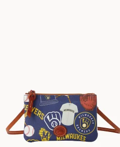 MLB Brewers Top Zip Crossbody