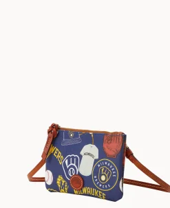 MLB Brewers Top Zip Crossbody