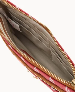 MLB Cardinals Double Zip Wristlet