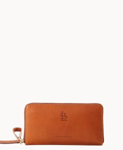 MLB Cardinals Large Zip Around Wristlet