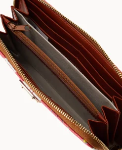 MLB Cardinals Large Zip Around Wristlet