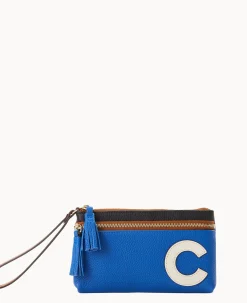 MLB Cubs Double Zip Wristlet