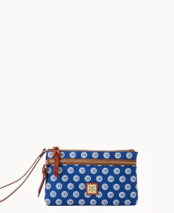 MLB Cubs Double Zip Wristlet