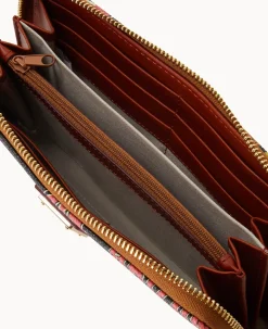 MLB Diamondbacks Large Zip Around Wristlet
