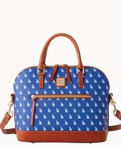 MLB Dodgers Domed Zip Satchel
