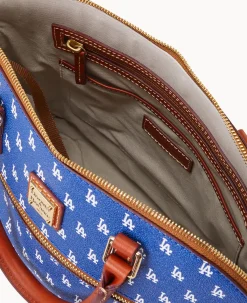 MLB Dodgers Domed Zip Satchel