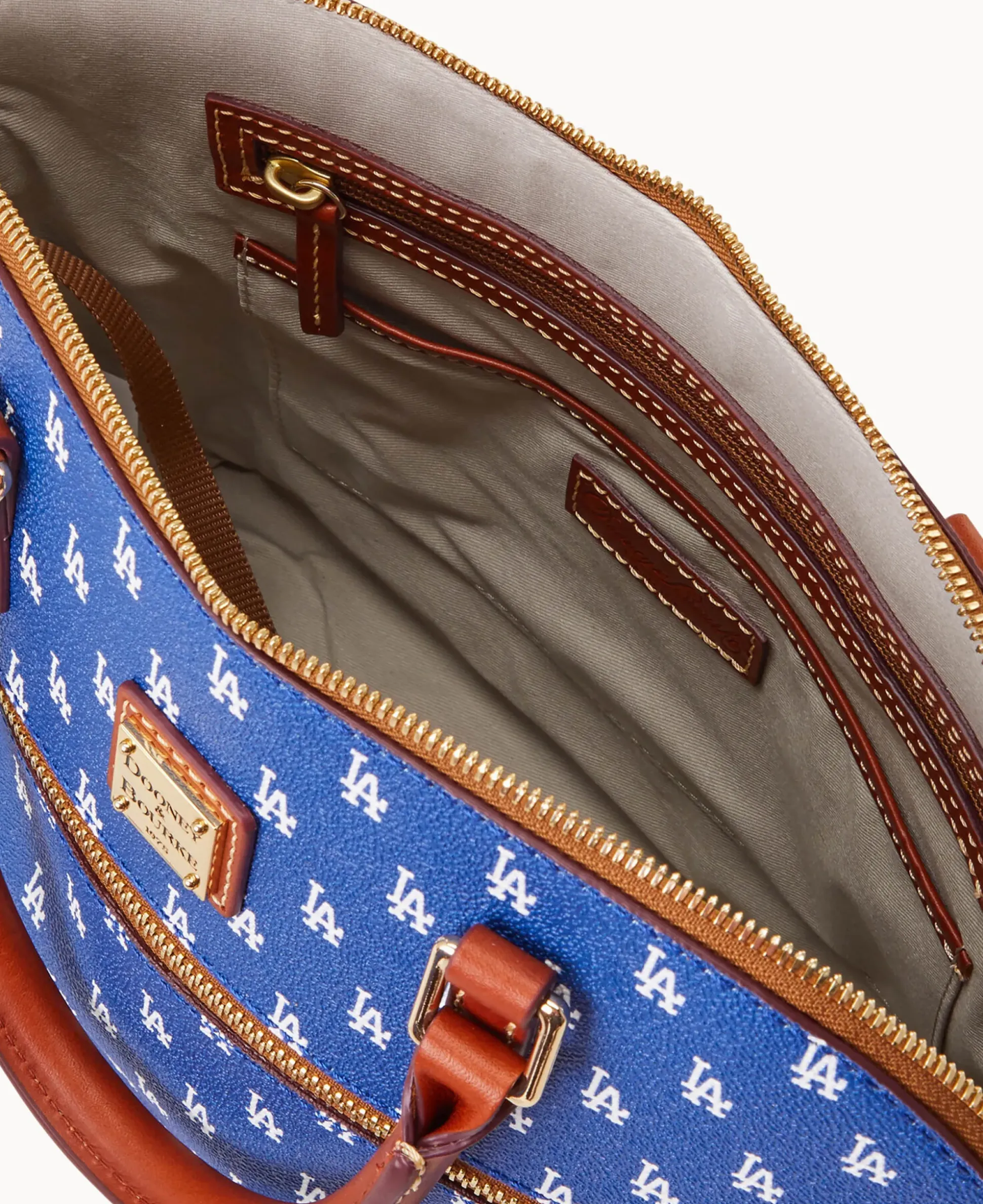 MLB Dodgers Domed Zip Satchel