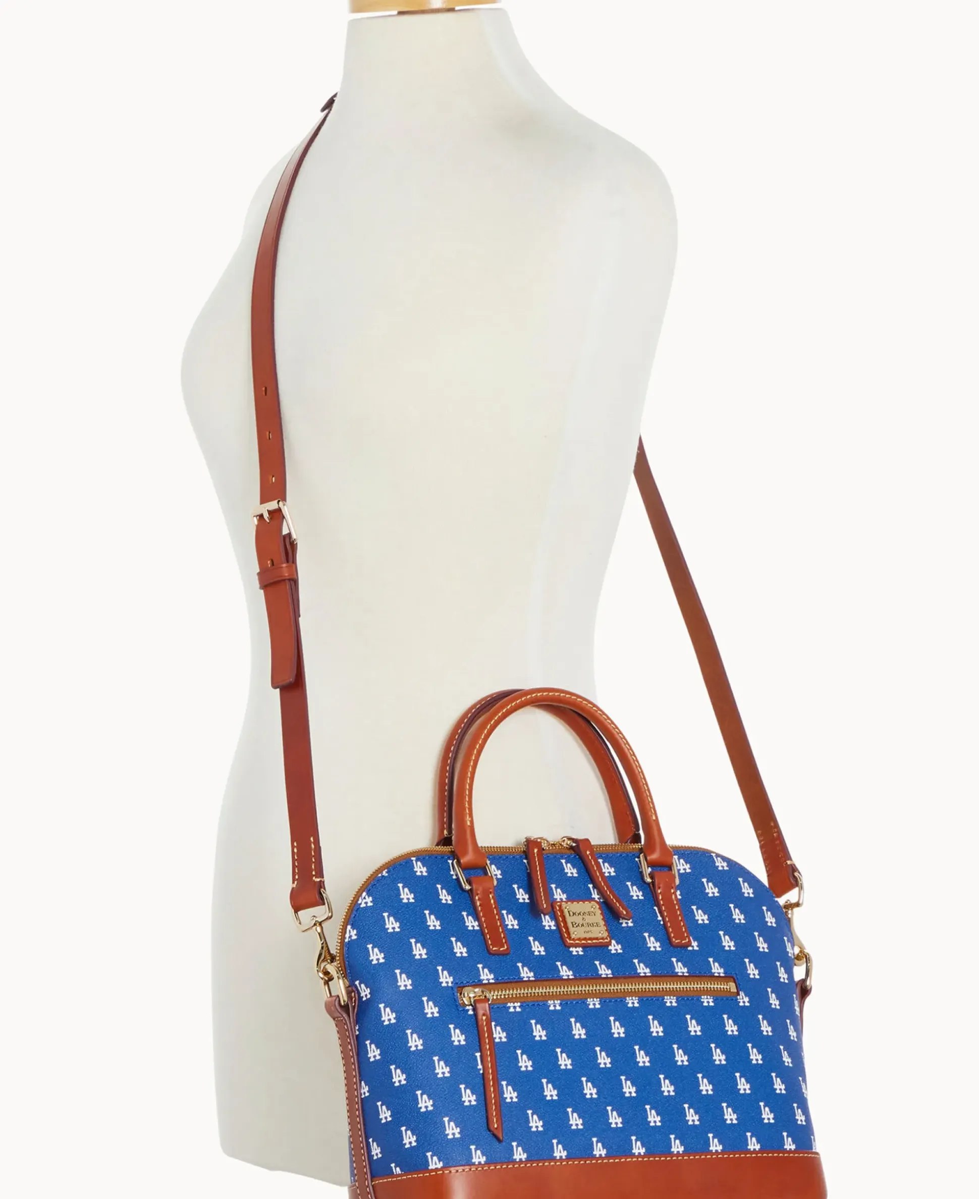 MLB Dodgers Domed Zip Satchel