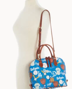 MLB Dodgers Zip Zip Satchel