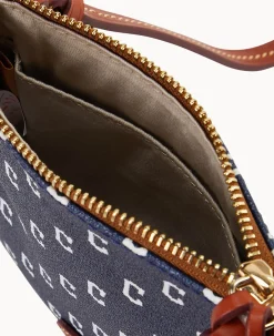 MLB Guardians Small North South Top Zip Crossbody