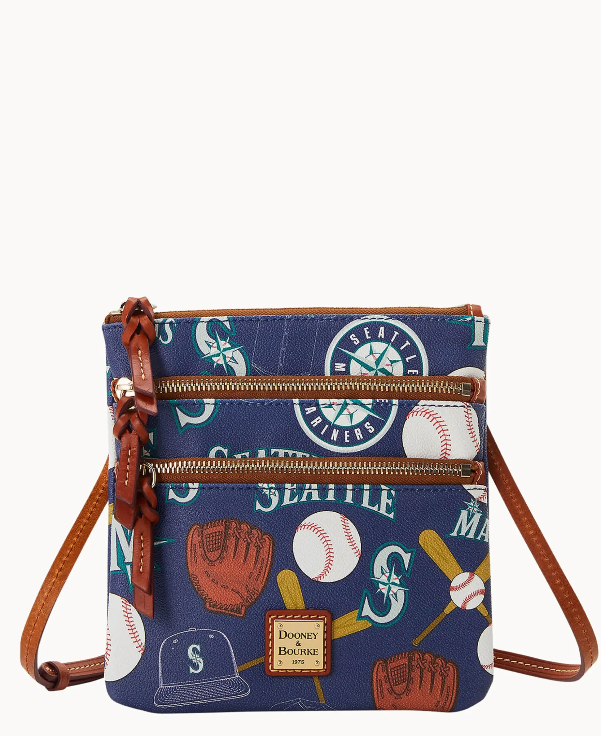 MLB Mariners N S Triple Zip Crossbody