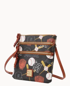 MLB Marlins N S Triple Zip Crossbody