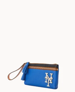 MLB Mets Double Zip Wristlet