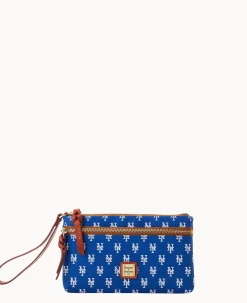MLB Mets Double Zip Wristlet