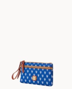 MLB Mets Double Zip Wristlet