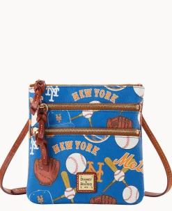 MLB Mets N S Triple Zip Crossbody