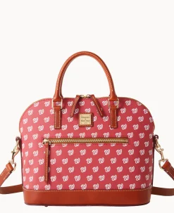 MLB Nationals Domed Zip Satchel