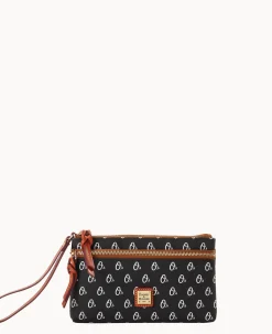 MLB Orioles Double Zip Wristlet