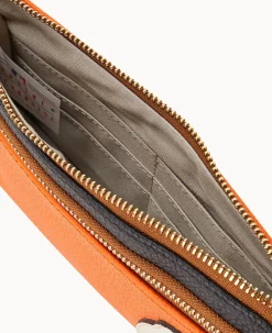 MLB Orioles Double Zip Wristlet
