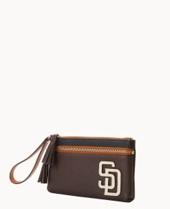 MLB Padres Double Zip Wristlet