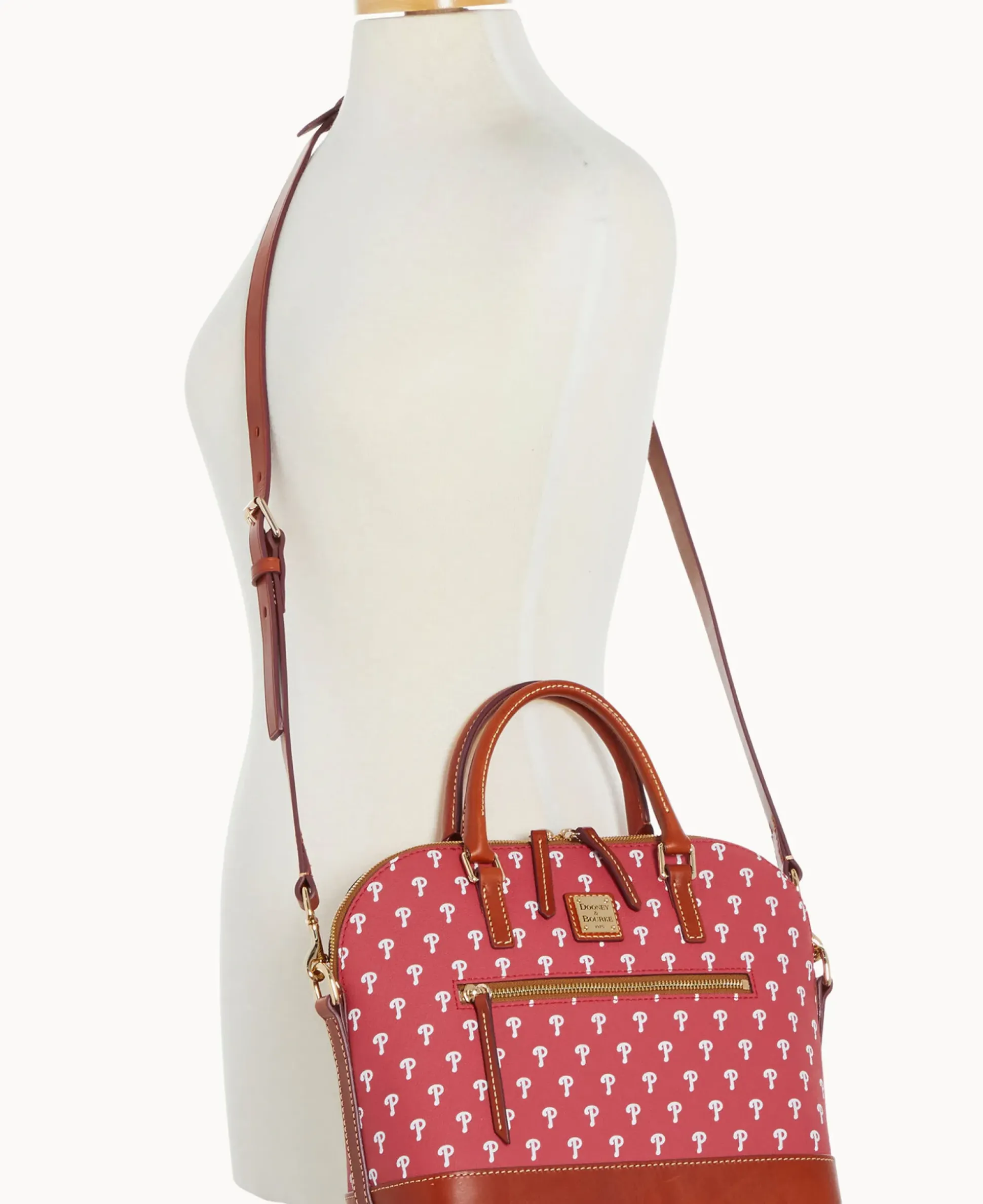 MLB Phillies Domed Zip Satchel