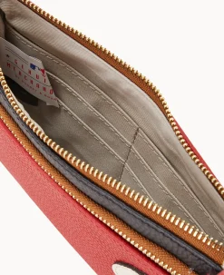 MLB Phillies Double Zip Wristlet