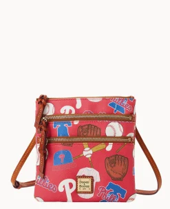 MLB Phillies N S Triple Zip Crossbody