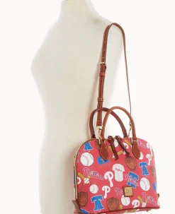 MLB Phillies Zip Zip Satchel