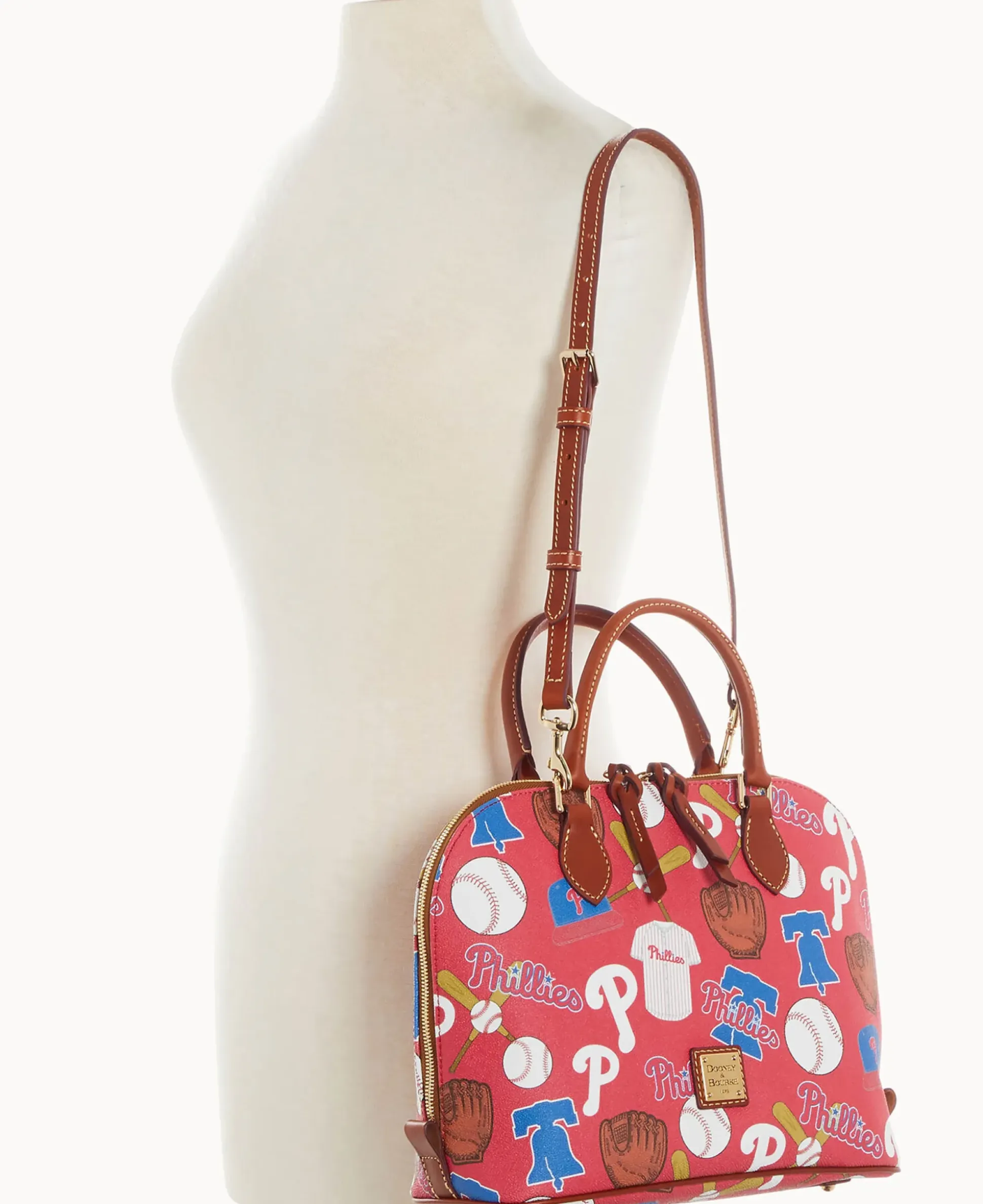 MLB Phillies Zip Zip Satchel