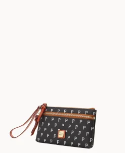 MLB Pirates Double Zip Wristlet
