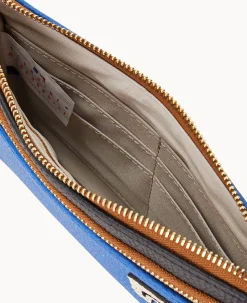 MLB Rangers Double Zip Wristlet