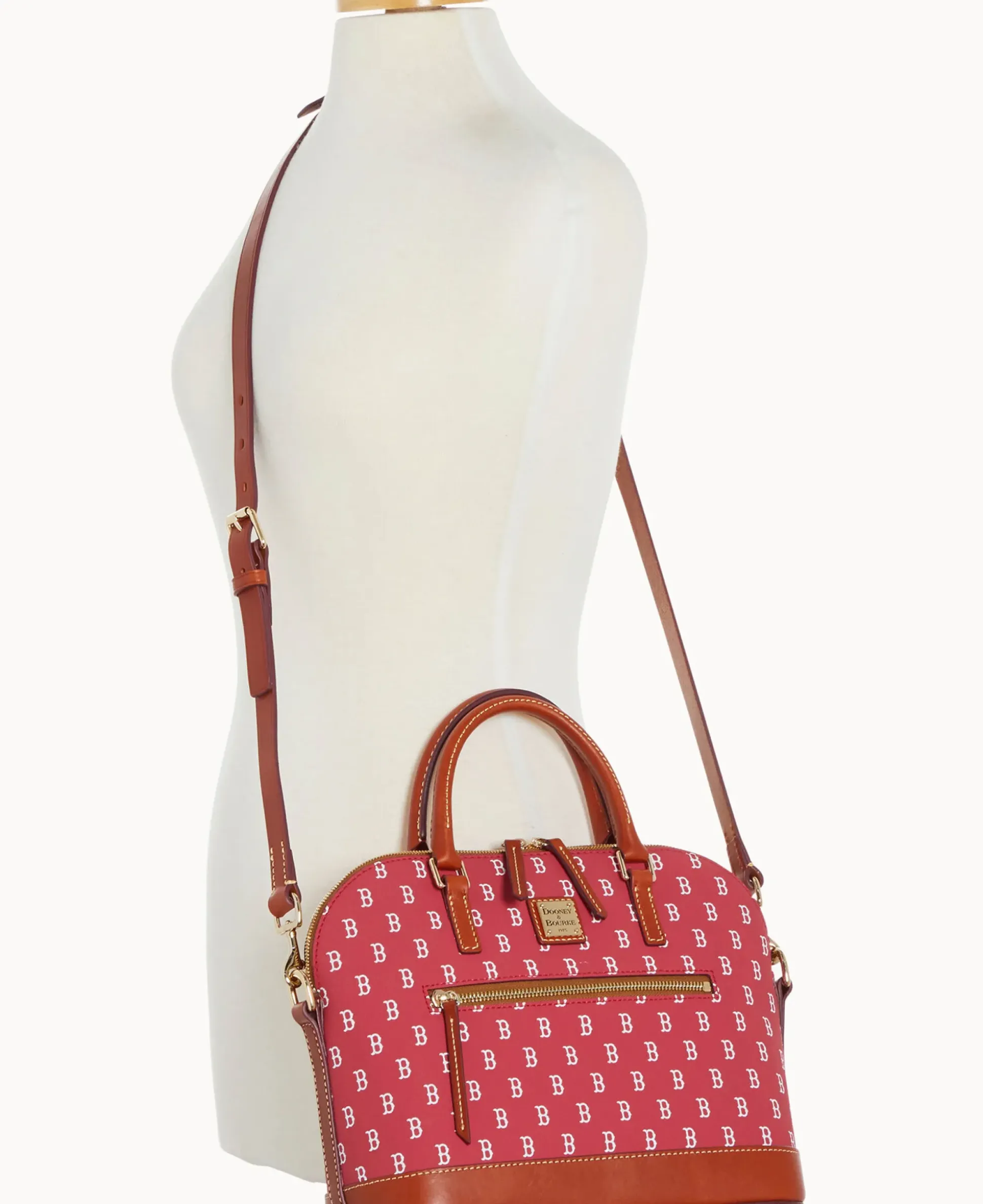 MLB Red Sox Domed Zip Satchel
