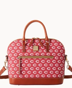 MLB Reds Domed Zip Satchel