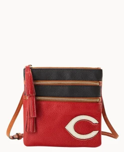 MLB Reds Triple Zip Crossbody
