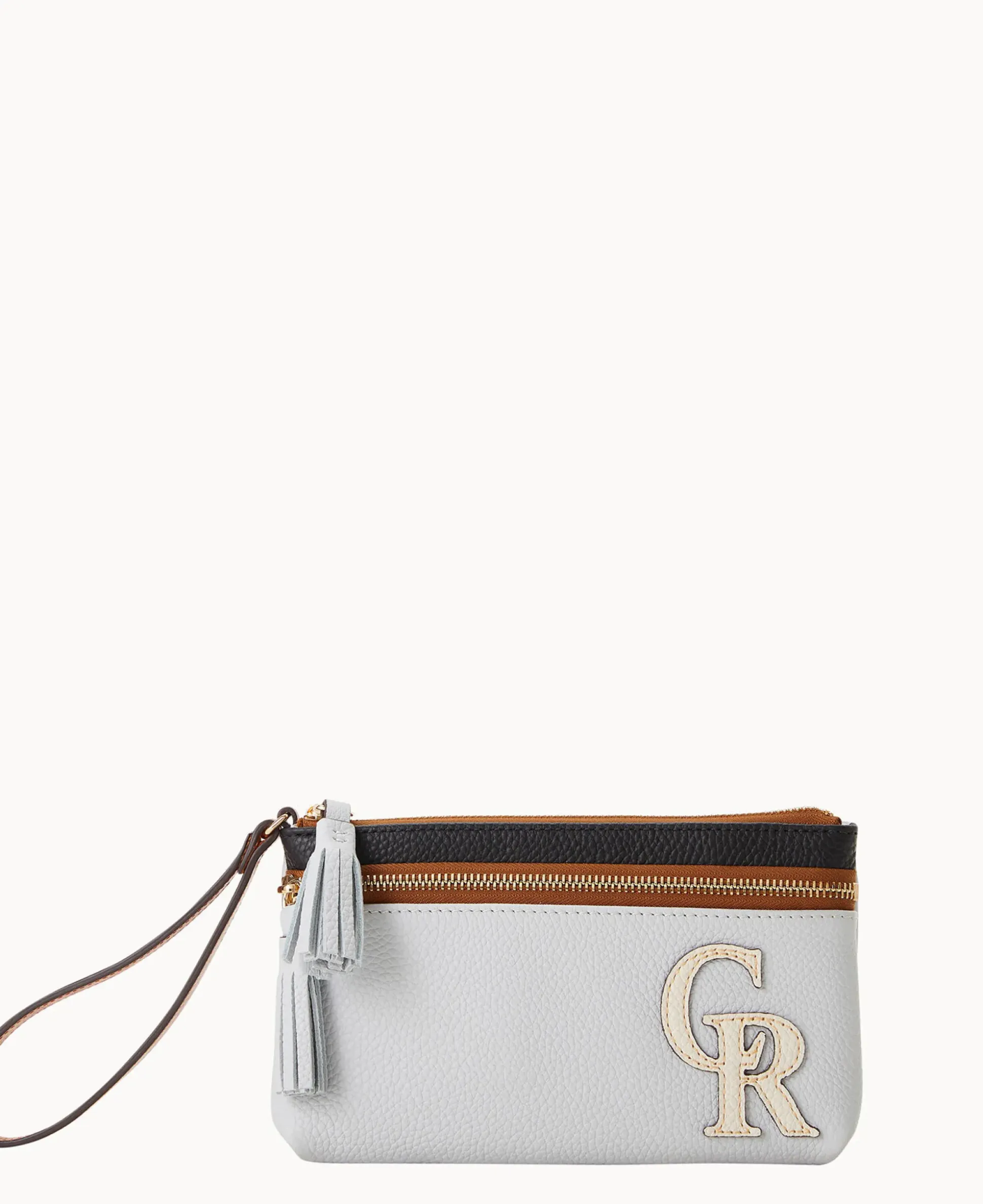 MLB Rockies Double Zip Wristlet