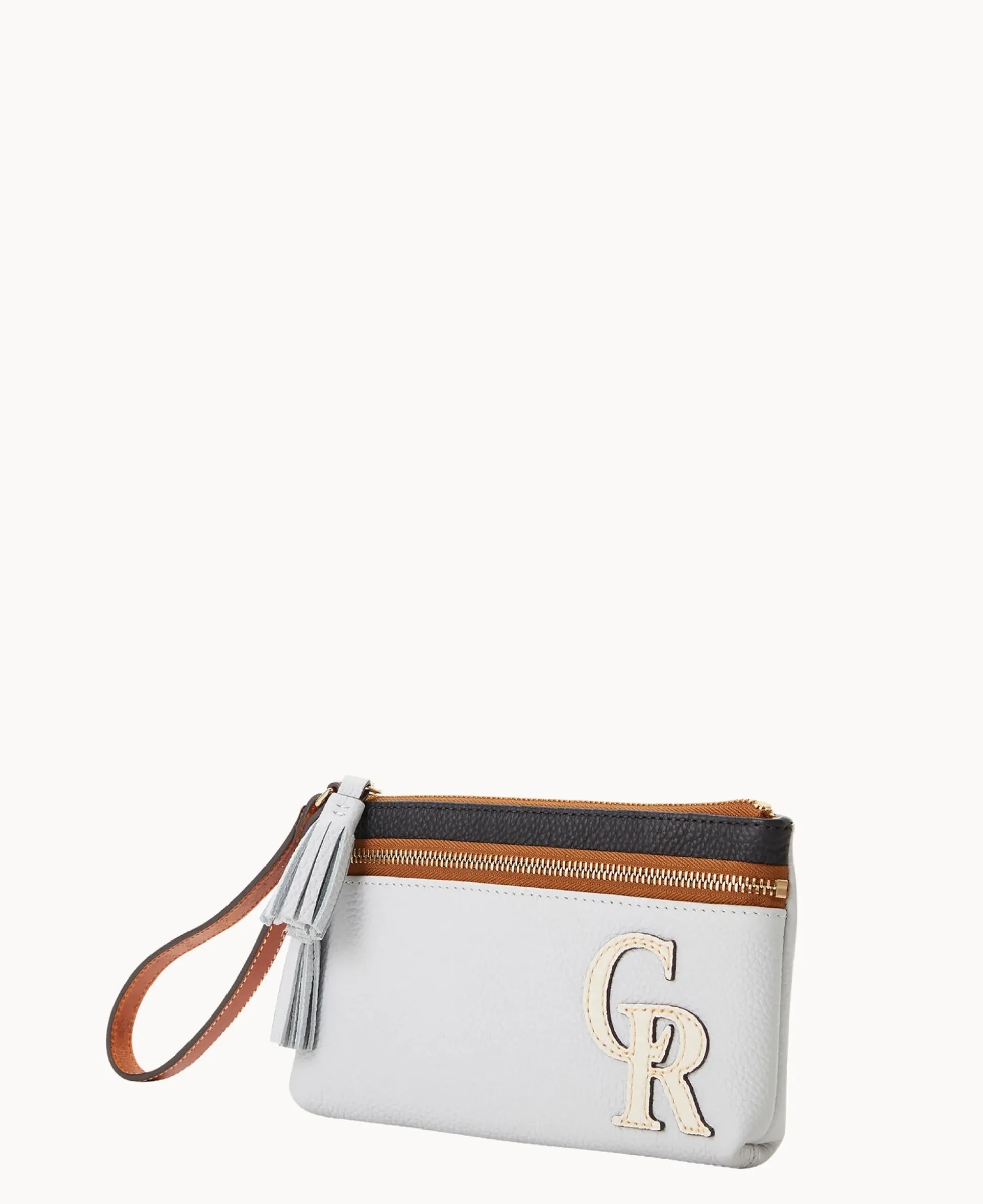 MLB Rockies Double Zip Wristlet